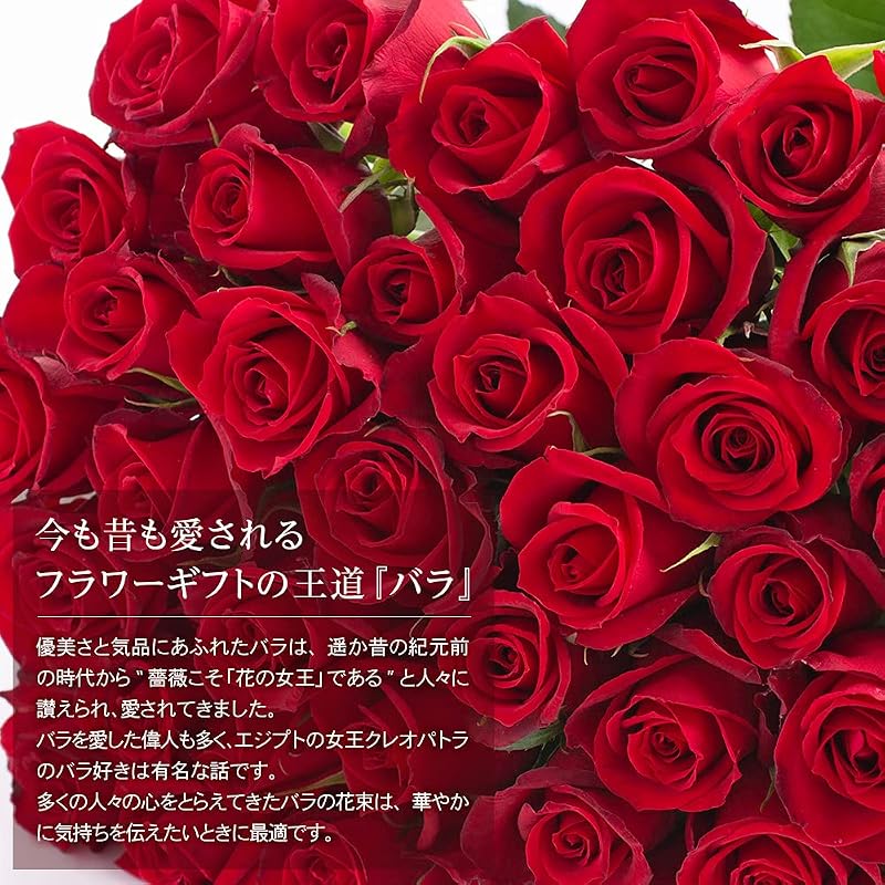 マミーローズ 選べるバラ本数セレクト 赤バラの花束 Lサイズ