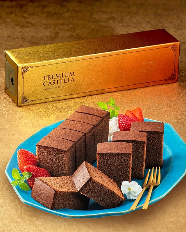 長崎心泉堂 ホワイトデー カステラ&チョコセット 手提げ袋付